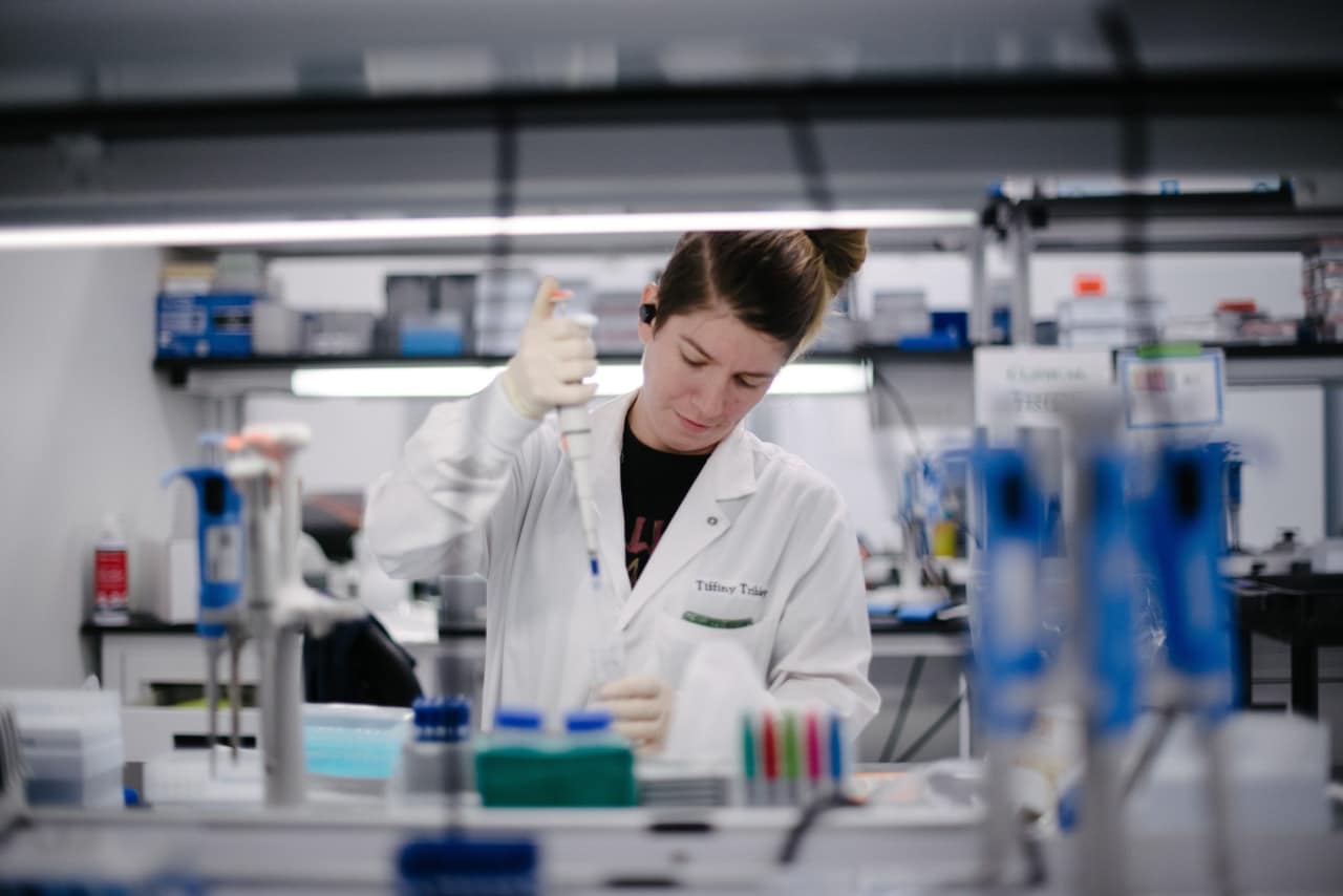 A lab technician at Family Tree DNA analyzing customer samples at the company’s facility in Houston. A lab technician at Family Tree DNA analyzing customer samples at the company’s facility in Houston.