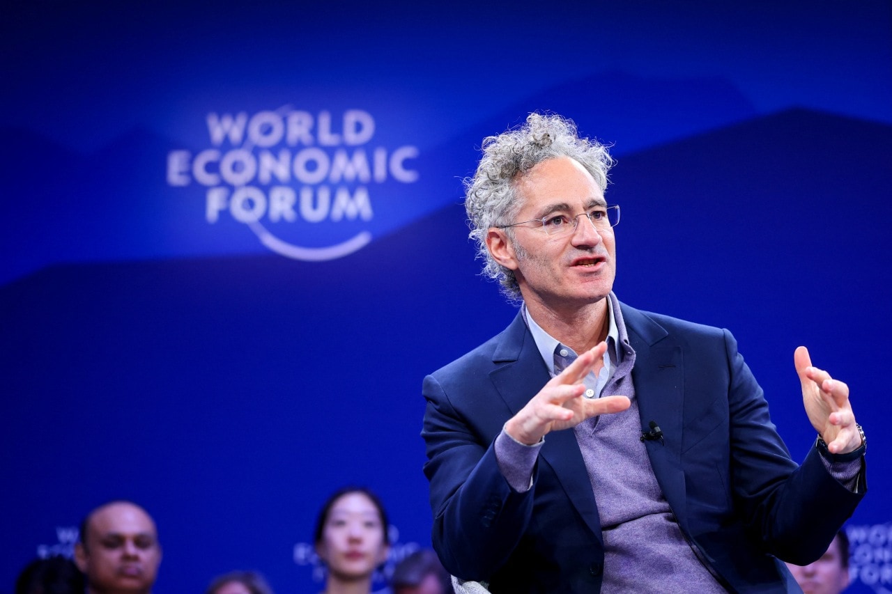 Palantir Technologies CEO Alex Karp speaking early this year in Davos, Switzerland. Palantir Technologies CEO Alex Karp speaking early this year in Davos, Switzerland.