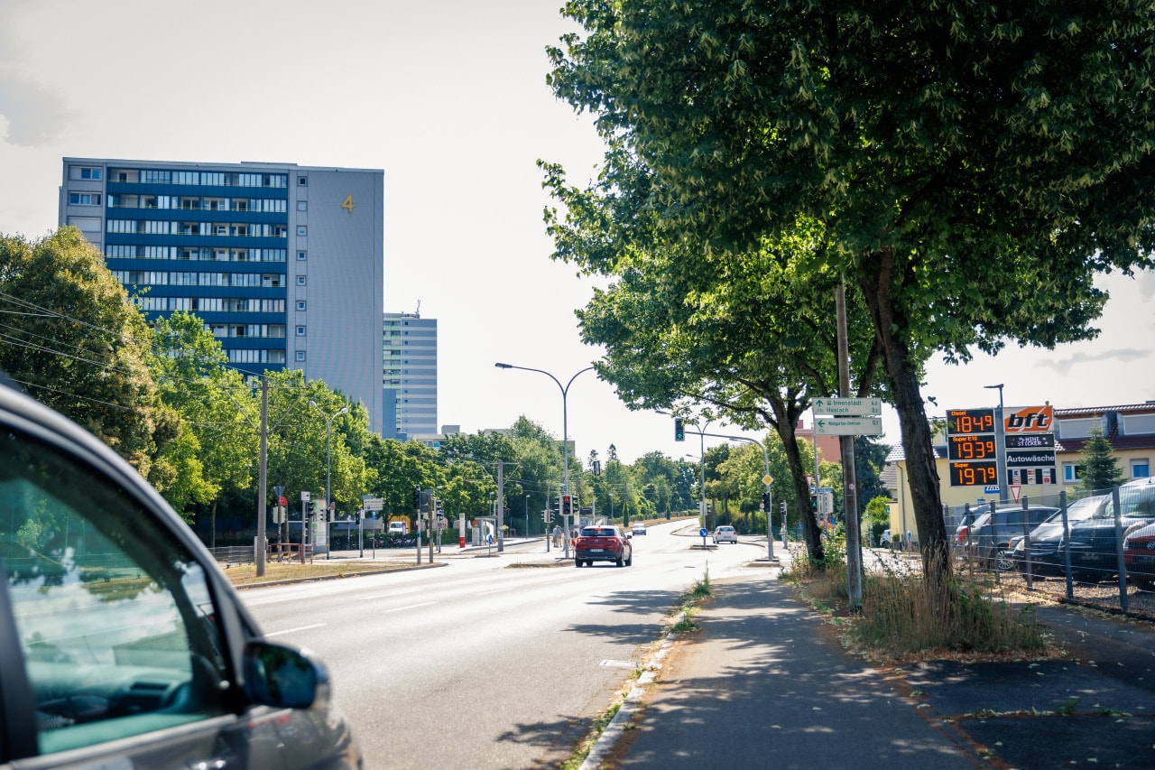 Cornelia Pfau, who was killed in 1990, was last seen getting into a car on this road in Freiburg, Germany. Cornelia Pfau, who was killed in 1990, was last seen getting into a car on this road in Freiburg, Germany.