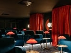 A movie lounge.
