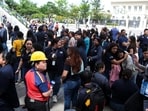 The quake struck near the Mexican town of Puerto Madero, and was a shallow one at a depth of 10 km (6 miles).
