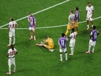 The English players were devastated after losing the World Cup semifinal to Argentina.
