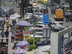 Footpaths in Indian cities are under constant siege. If they are not broken, they are encroached upon by parked cars, flowerpots, extended ramps of four-storey houses, security guard cabins, construction waste, mounds of garbage, dangerously low hanging overhead wires, and shop extensions. (PTI)