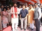 Haryana CM Nayab Singh Saini reviews the preparations for PM’s event in Jind on Thursday. (HT Photo)