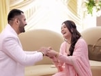 Aanchal with her husband Mohit