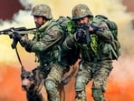 CRPF personnel during an operation. Two CoBRA battalions were deployed in Manipur after receiving specialised training in gender sensitisation and crowd management.