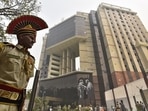 The Delhi Police Headquarters at Jai Singh Road. (Sanjeev Verma/HT Photo)
