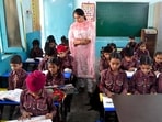 The proportion of government schools in Punjab with an adverse pupil-teacher ratio rose from 18.6% in 2023-24 to 19.9% in 2024-25, the ministry of education noted. (HT File)