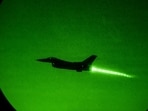 A U.S. Air Force F-16 Fighting Falcon aircraft