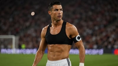 The cropped GPS vest keeps a tracking device securely positioned between a player's shoulder blades