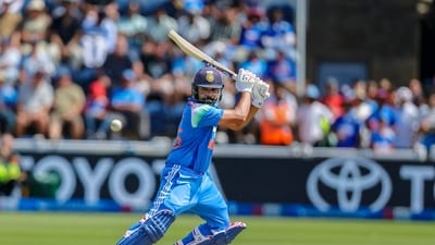 Rohit Sharma scored 26 runs off 47 balls against England in the 2nd ODI Rohit Sharma scored 26 runs off 47 balls against England in the 2nd ODI