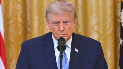 President Donald Trump speaks in the East Room of the White House, Thursday, July 16, 2026, in Washington. (AP)