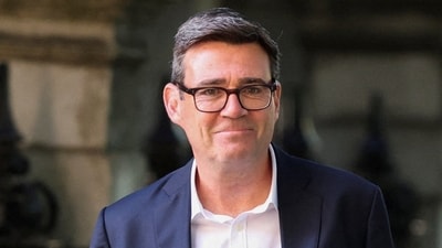 Andy Burnham's appointment as premier, which will be formalized by King Charles at Buckingham Palace on Monday, marks the climax of a steep ascent for a politician who until last month wasn’t even a lawmaker. (Reuters) Andy Burnham's appointment as premier, which will be formalized by King Charles at Buckingham Palace on Monday, marks the climax of a steep ascent for a politician who until last month wasn’t even a lawmaker. (Reuters)