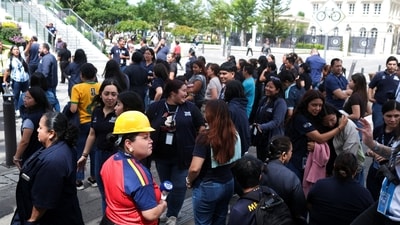 The quake struck near the Mexican town of Puerto Madero, and was a shallow one at a depth of 10 km (6 miles). (REUTERS)