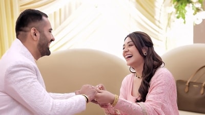 Aanchal with her husband Mohit Aanchal with her husband Mohit