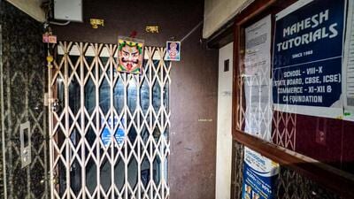 Mumbai, India. July 17, 2026 - The Mahesh Tutorials centre, located in the Ashish Chambers building in the Chembur area, is among at least 33 centres across Maharashtra that the well-known coaching institute abruptly closed last week. Mumbai, India. July 17, 2026. (Photo by Raju Shinde/HT Photo)/ (Raju Shinde) Mumbai, India. July 17, 2026 - The Mahesh Tutorials centre, located in the Ashish Chambers building in the Chembur area, is among at least 33 centres across Maharashtra that the well-known coaching institute abruptly closed last week. Mumbai, India. July 17, 2026. (Photo by Raju Shinde/HT Photo)/ (Raju Shinde)