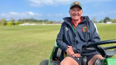Jimmy Perchard, the man behind the cricket stadium in Jersey. (BBC Channel Islands) Jimmy Perchard, the man behind the cricket stadium in Jersey. (BBC Channel Islands)