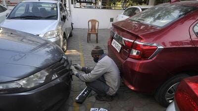 Pune RTO has stepped up enforcement against vehicles without mandatory HSRP, penalising 2,684 vehicle owners between July 1 and July 16 for violating the state’s mandate. ((PIC FOR REPRESENTATION)) Pune RTO has stepped up enforcement against vehicles without mandatory HSRP, penalising 2,684 vehicle owners between July 1 and July 16 for violating the state’s mandate. ((PIC FOR REPRESENTATION))