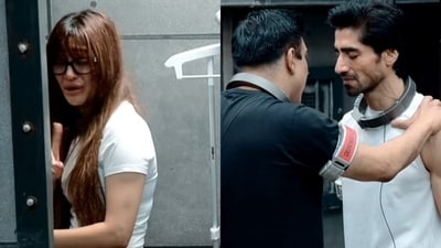 Ram Kapoor says Harshad Chopda is in love with Shivangi Joshi. Ram Kapoor says Harshad Chopda is in love with Shivangi Joshi.