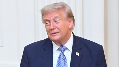 U.S. President Donald Trump addressed the nation during a prime-time address at the White House in Washington, D.C., on Thursday. Photographer: Saul Loeb/AFP/Bloomberg (Bloomberg)