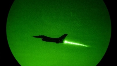 A U.S. Air Force F-16 Fighting Falcon aircraft A U.S. Air Force F-16 Fighting Falcon aircraft