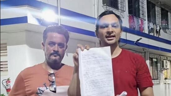 Mira Road crane crash victim's father waits outside police station for FIR, says ‘I will fight till my son gets justice'