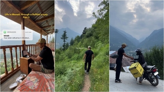 When Blinkit says '25-minute delivery' and you live on a Manali mountaintop. (Instagram/ dhruv_franky)