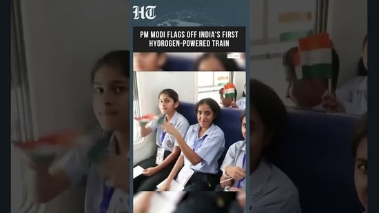 PM Modi Flags Off India's First Hydrogen-Powered Train | India Enters Green Rail Era