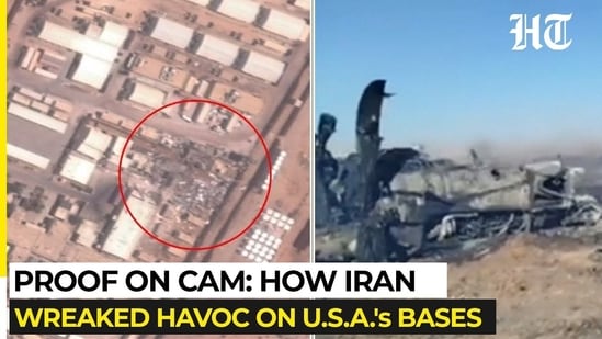 Satellite images reveal damage by Iran