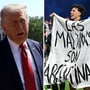 White House defended the Argentine national team's right to free speech after they displayed a banner carrying political message.
