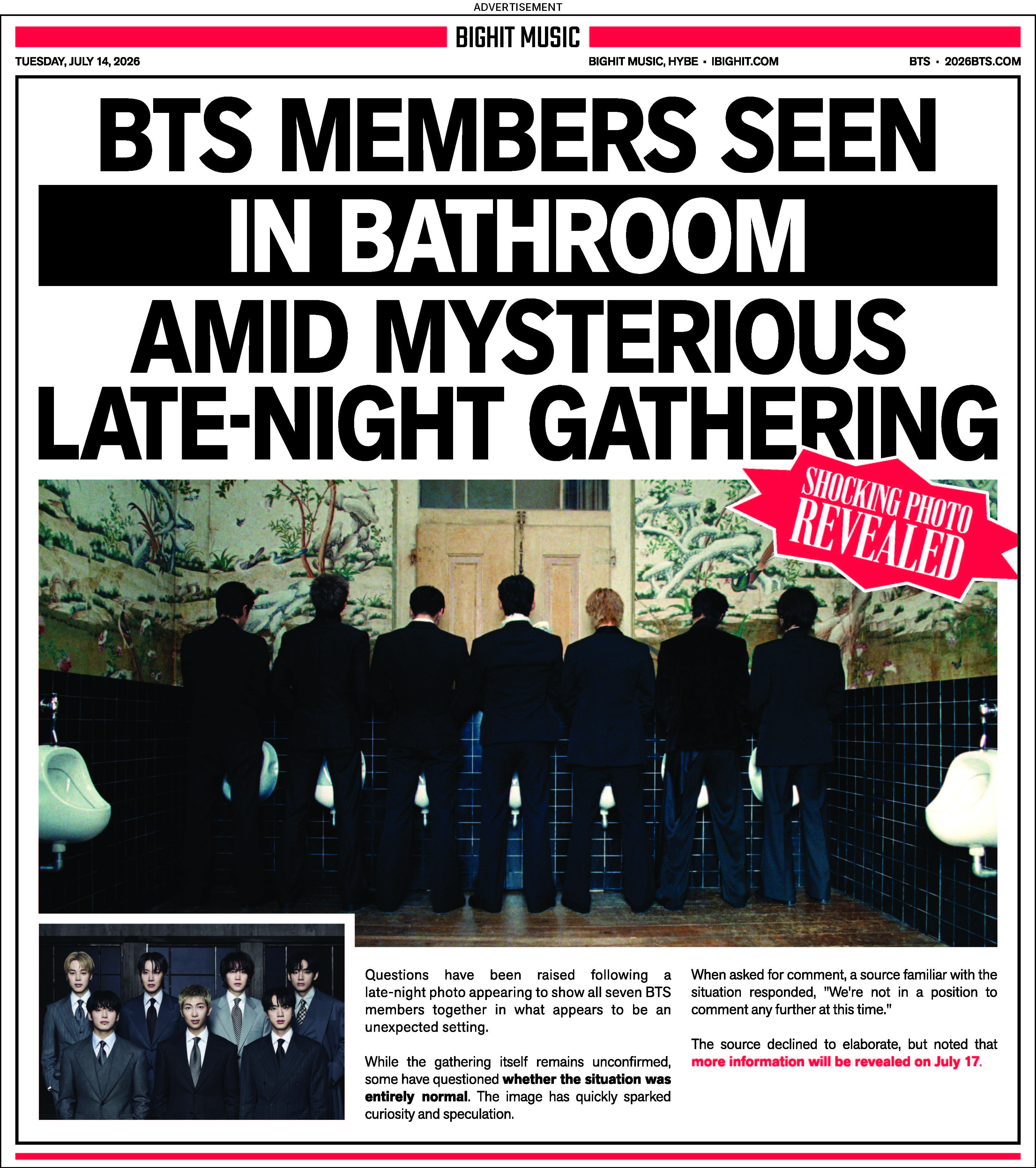 BTS' Normal ad.