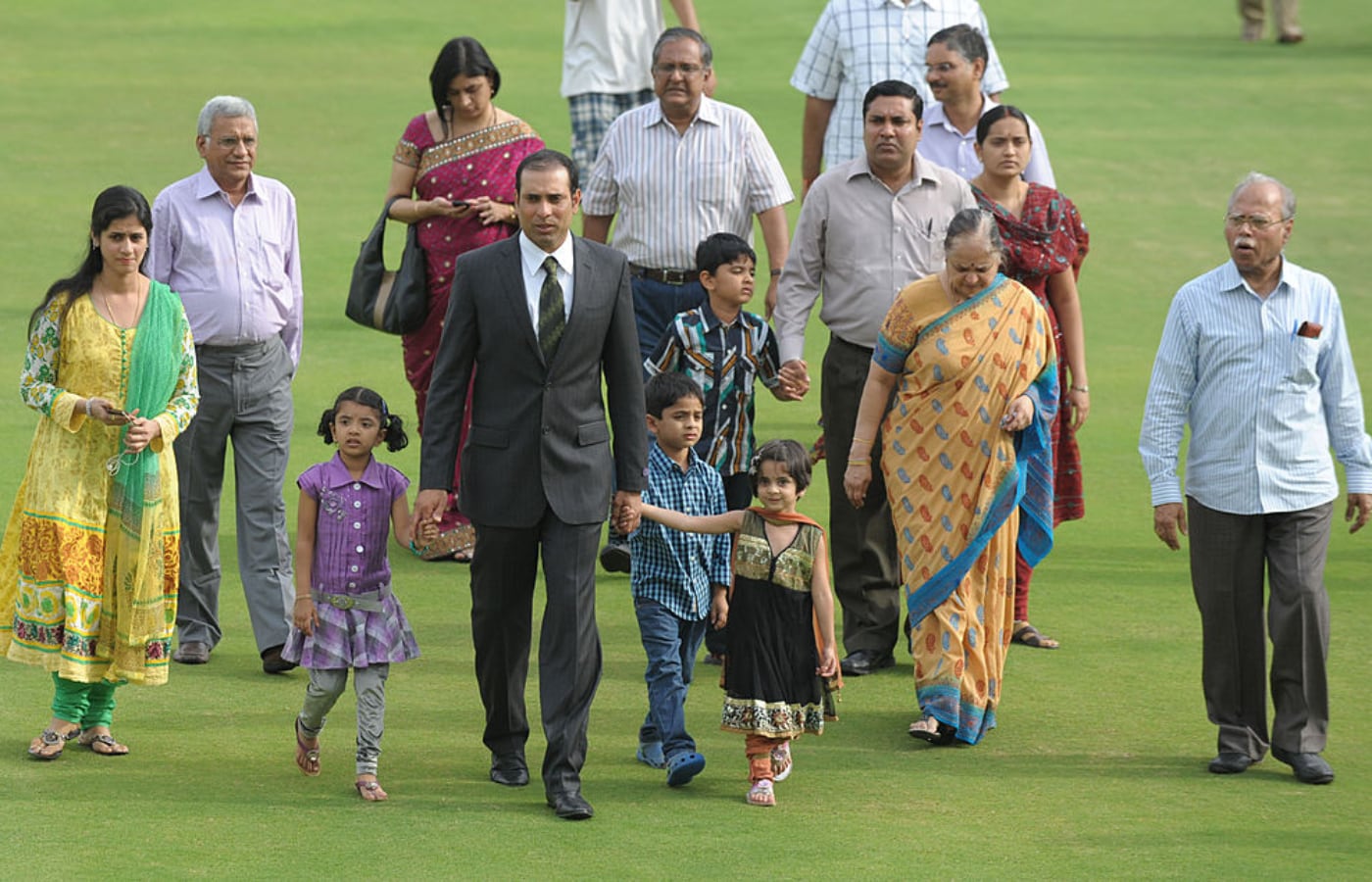 VVS Laxman arrives with family members for a press conference held to announce his retirement from Test Cricket on August 18, 2012. (AFP) VVS Laxman arrives with family members for a press conference held to announce his retirement from Test Cricket on August 18, 2012. (AFP)