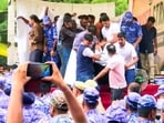 Police take Environmentalist Sonam Wangchuk to the hospital during his ongoing hunger strike at Jantar Mantar