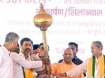 Chief minister Yogi Aditynath in Shamli on Friday. (ANI PHOTO)