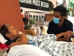 Activist Sonam Wangchuk and Abhijeet Dipke he continues his indefinite hunger strike in solidarity with the Cockroach Janta Party (CJP) and demands the immediate resignation of Union education minister Dharmendra Pradhan.