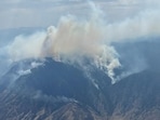 Smoke rises from the French Bar Creek wildfire (K70748) northwest of Cache Creek, British Columbia, Canada. (REUTERS)