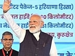 The PM said investments in sports infrastructure, transparent recruitment and improved facilities would further encourage talented youth, particularly from Haryana, to excel on the international stage (Manoj Dhaka/HT)