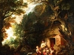 The quiet yesterdays of family time and simple conversation weren’t that long ago. We can still reclaim them. (Above) The Cottage Door (1778-80), by Thomas Gainsborough. (Wikimedia)