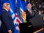 NEW YORK, NEW YORK - JULY 17: FIFA President Gianni Infantino has been criticised for his relationship with Donald Trump.