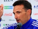 Luis de la Fuente (left) is the coach for Spain, while Argentina's head coach for the FIFA World Cup is Lionel Scaloni (right).