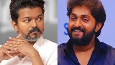 Dhyan Sreenivasan joked about not following in Vijay's footsteps at an event. Dhyan Sreenivasan joked about not following in Vijay's footsteps at an event.