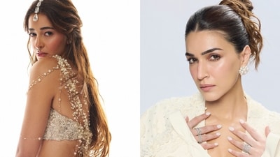 (L-R) As seen on Ananya Panday and Kriti Sanon, pearls are back but not as you know them (Instagram) (L-R) As seen on Ananya Panday and Kriti Sanon, pearls are back but not as you know them (Instagram)