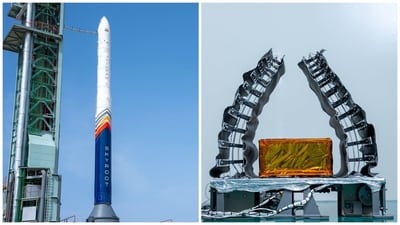 Vikram-1 is built with a lightweight carbon composite hull and uses three solid-propellant stages coupled with a liquid-fueled orbital modification unit. (@narendramodi/X)