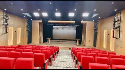 Rai Umanath Bali auditorium after renovation. (HT Photo) Rai Umanath Bali auditorium after renovation. (HT Photo)