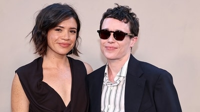 Julia Shiplett and Elliot Page attend 'The Odyssey' New York Premiere at AMC Lincoln Square Theater on July 14, 2026 in New York City. (Getty Images via AFP) Julia Shiplett and Elliot Page attend 'The Odyssey' New York Premiere at AMC Lincoln Square Theater on July 14, 2026 in New York City. (Getty Images via AFP)