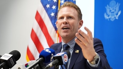 Andrew Giuliani defended Argentine players. (AP Photo/Rebecca Blackwell) Andrew Giuliani defended Argentine players. (AP Photo/Rebecca Blackwell)