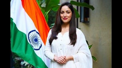 Yami Gautam won the “Best Actress in a Leading Role” award for her performance in “Article 370” (HT PHOTO) Yami Gautam won the “Best Actress in a Leading Role” award for her performance in “Article 370” (HT PHOTO)