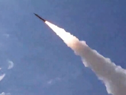 US-Iran news LIVE:  File photo of Iranian missiles being launched from an undisclosed location towards US targets in Bahrain and Kuwait. 