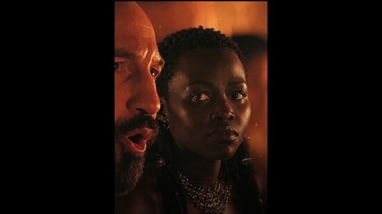 Lupita Nyong’o doesn’t falter as Helen of Troy. But Nolan’s version is a fear-struck woman, a sort of apologetic alter-ego of Homer’s heroine.