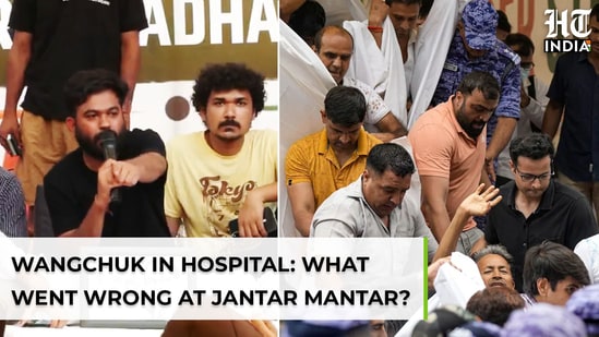 Why was Wangchuk forcibly taken to hospital by Delhi police?